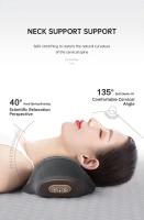 Almohada De Masaje Para El Cuello Eléctrica Con Compresión Caliente Y Vibración Espuma De Memoria Soporte Para La Columna Vertebral Relajante Para Dormir - details 1
