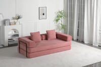 Sofá Cama Plegable de Pana, 2 en 1 Sillón Futon y Colchón, Relleno de Espuma, Sin Montaje, Ahorro de Espacio para Salón, Invitados - details 3