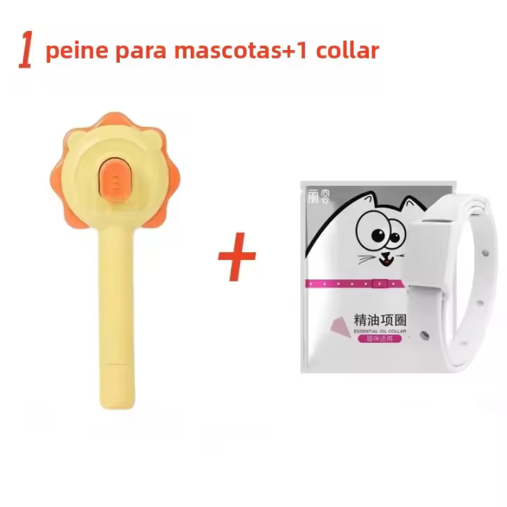Cepillo Mágico Para Mascotas 10Pcs Limpieza Y Masaje Para Perros Y Gatos Cepillo Desplumador Para Animales De Compañía Material Plástico - 1