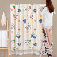 Cortinas Adhesivas De Encaje Negro Con Estampado 1 Pieza Instalación Fácil Sin Agujeros Adecuadas Para Dormitorio Y Sala De Estar - details 11