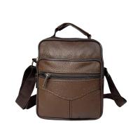 DL-66 Bolso de hombro de cuero genuino para hombre, bandolera Vertical de piel auténtica multibolsillo - details 3