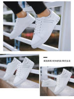 Zapatos Para Hombre Blanco Moda 2024 Cuero Cómodo Casual Planos Tallas Grandes Jóvenes Escuela Patinaje Zapatillas - details 25