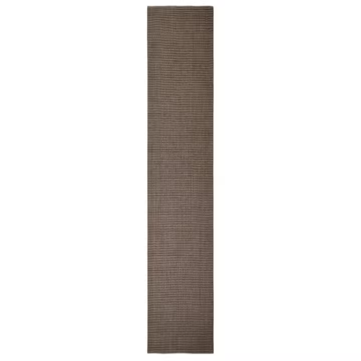 vidaXL Alfombra de sisal natural 66x350 cm Color Natural,  Negro,  Marrón y mas Alfombras de área  Alfombra de Piso para Sala de Estar Dormitorio Habitación Salón - 1