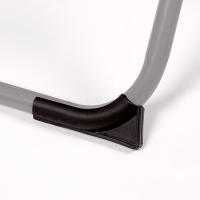 Tumbona plegable y reclinable Aktive negra, Antivuelco, material acero y textileno, medidas 178x60x89cm, Peso máx. 110Kg. - details 5