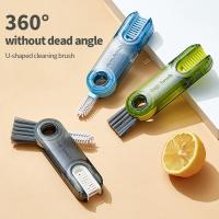 Herramienta De Limpieza 3 En 1 Cepillo Para Vaso Micro Cuchillas Utensilio Útil Para Cubiertas De Botellas De Agua Multifuncional Para El Hogar - details 3