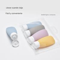 60ML Botella de viaje Botellas recargables Loción de silicona Suave Botella de champán Contenedores Cosméticos vacíos Tubo de Compresión Maquillaje - details 2