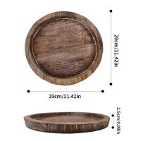 Pala De Madera Multifuncional Para Frutas Y Velas Soporte Ecológico Ligero Para Cocina Y Hogar Estilo Rústico Farmhouse - details 4