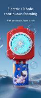 Máquina De Burbujas Eléctrica Automática Para Niños Con 10 Agujeros Sin Batería Ni Agua De Burbujas Juego Al Aire Libre Para Jardín De Infancia - details 4