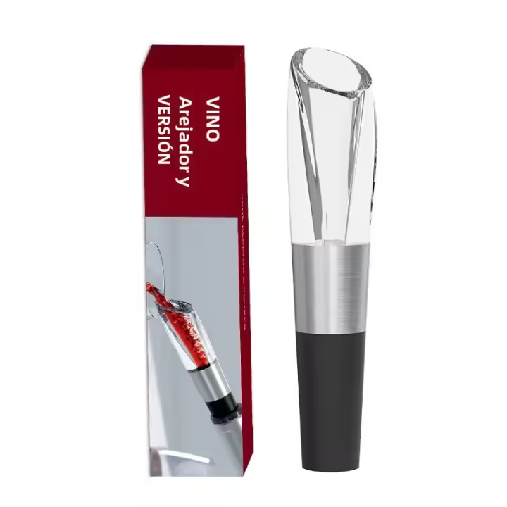 Premiun Tapón De Vino Ecológico Para Decantador De Plástico Con Borde De Derrame Accesorios De Barra Tapón De Botella - 1