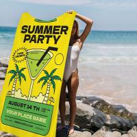 Toalla De Baño Colorida Con Diseño De Frutas Y Jugos Mojito Aperol Spritz Toalla De Playa Sand-Free Para Mujer Toalla De Yoga De Spa Gimnasio Piscina Tamaño 76x182 Cm Material Poliéster/Celulosa - details 6