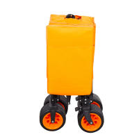 Aktive - Carro playa plegable, carrito de transporte, con ruedas giratorias 360º con frenos, mango multiángulo y 1 bolsillo, máx. 100 kg de carga, espacioso y versátil, de acero y poliéster, diseño plegable, incluye funda - details 1