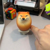 Decoración Creativa De Escritorio En Forma De Huevo De Shiba Inu PVC Juguete Único Para Oficinas Y Hogares Regalos Divertidos - details 3
