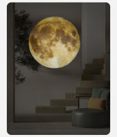 Lámpara De Noche Proyección De Luna Y Tierra Planeta Luz Atmosférica Para El Dormitorio Material ABS Fuente De Luz LED - details 5
