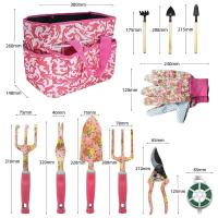 Juego de herramientas de jardinería de 16 piezas, juego de Regolo de herramientas manuales para Jardín de Flores, Regalos de jardinería para hambres y Mujeres con Tijeras de Podar y Bolsa de almacenamiento - details 4