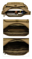 Bolsa De Hombro Táctica Para Hombres Con Documentos A4 Y Portátil Hasta 15.6 Pulgadas Bolsa Cruzada Molle Para Uso Diario Y Exteriores - details 5