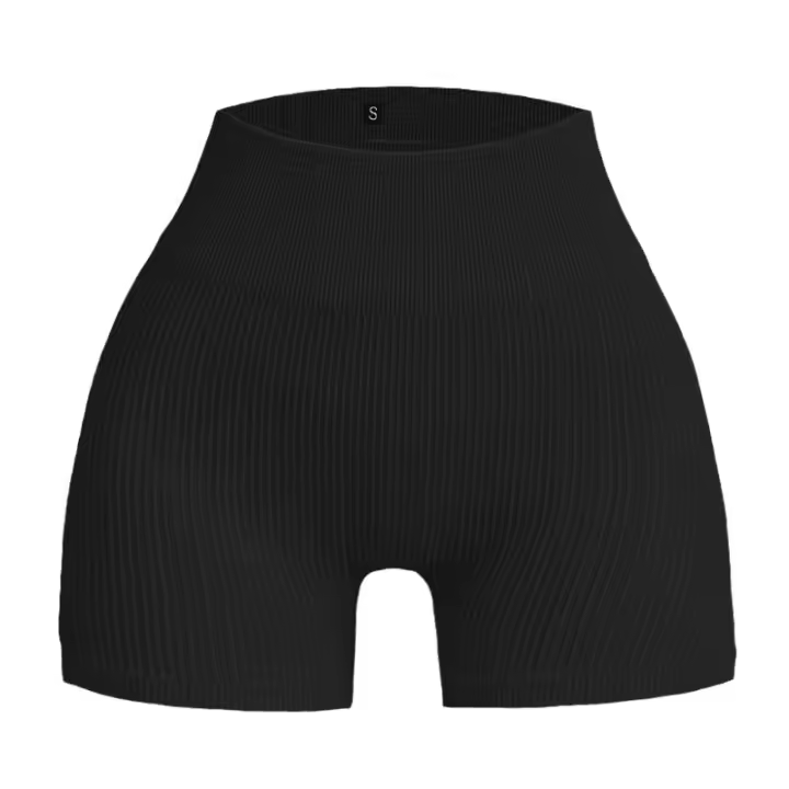 Short Deportivo mujer sin costura, High Belt, algodón, yoga y fitness - 1