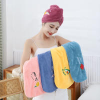 Gorro De Baño De Microfibra Mágica Para Mujer Tela Bordada Secado Rápido Suave Gorro De Pelo Turban Para Secar El Cabello Después De La Ducha - details 0