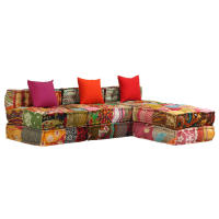 vidaXL Puf modular de 3 plazas Cojín Decorativo de Asiento Cojines de muebles de salon - details 1