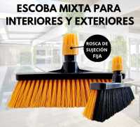 PACK LIMPIEZA ECO-JIN MULTISUPERFICIES FORMADO POR ESCOBA MIXTA PARA INTERIORES Y EXTERIORES + AROMA A ELEGIR + FREGONA A ELEGIR + DIFUSOR + BAYETA Y ESTROPAJO CON ESPONJA - details 0
