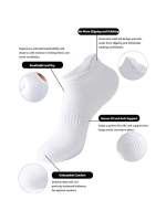 6 Pares De Calcetines Para Hombre Color Sólido Primavera/Verano Deportivos Cortos Antideslizantes Absorbentes De Sudor Calcetines De Barco Para Mujer - details 2