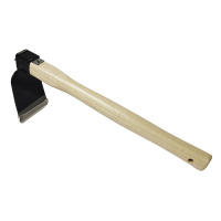 Pala De Jardín Con Mango De Madera Doble Propósito Hoz Y Cultivador Para Rascar Y Malear Jardinería Y Cultivo - details 4