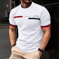 Camiseta Hombre Verano 3D Rayas Letras Estampado Hip Hop Trend Harajuku Streetwear Casual Cuello Redondo Oversize Tops Polyester - details 10