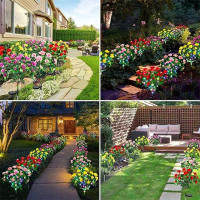 Luces Solares LED Impermeables De Flor De Azalea Para Jardín Patio Decoración De Camino Luz De Paisaje Exterior Regalo Decorativo Mejor - details 11