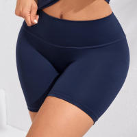Shorts De Yoga Para Mujer Fitness Running High Waist Quick Drying Squat Proof Ciclismo Workout Gym Terciopelo Negro - details 15