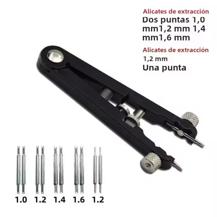 Aguja De Oído 6825 Herramientas Multifuncionales Para Desmontaje De Correas De Reloj En Forma De V Herramienta De Reparación DQG - 1