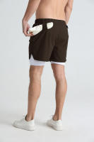 Nuevos Shorts De Verano Para Hombre Doble Capa Gimnasio Deportivo Secado Rápido Entrenamiento 2 En 1 Multibolsillos Pantalones De Correr - details 42