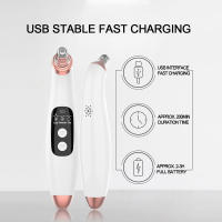 Eliminador de puntos negros eléctrico, limpiador de poros con microcristales y burbujas pequeñas, instrumento electrónico de belleza. - details 15