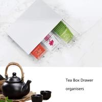 organizador cocina, Caja Té con 3 cajones de plástico, Compacto organizador con cajones de plástico, organizador de maquillaje,Mini cajonera para bolsas de té - details 2
