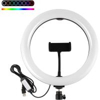 Aro de Luz LED para Selfie y Video – 12/26/36 cm con Soporte para Móvil y Niveles de Luz Ajustables, sin trípode - details 0