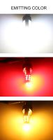 2pcs Lámpara De Freno Y Luz Inversa LED T20 7334 Amarilla 12V Para Coche Universal Lámpara De Señal Roja W21W 7440 - details 5