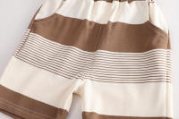 Ropa De Verano Para Bebés Niñas Y Niños Conjunto De 2 Piezas Camiseta Y Shorts Estampado Rayado Casual Unisex Talla Pequeña - details 10