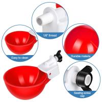 Kit De Alimentador Automático Para Pollos 4PCS Tazas De Bebida Para Pato Ganso Gallo Pato Doméstico Y Pollo Silvestre Suministros De Riego Y Alimentación - details 4