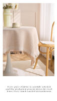 Mantel De Algodón Para Otoño Cuadrado Con Borde Francesa/Mantel De Café/Cubierta Para Mesas Finas Decoración De Mesa Tamaño Rectangular Material Poliéster/Celulosa - details 2