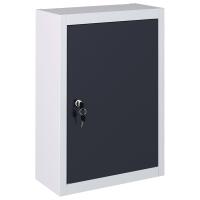 vidaXL Armario de Herramientas de Pared Gris y Negro Industrial Metal Gabinete Dimensiones 40 x 19 x 60 cm, 120 x 19 x 60 cm - details 0