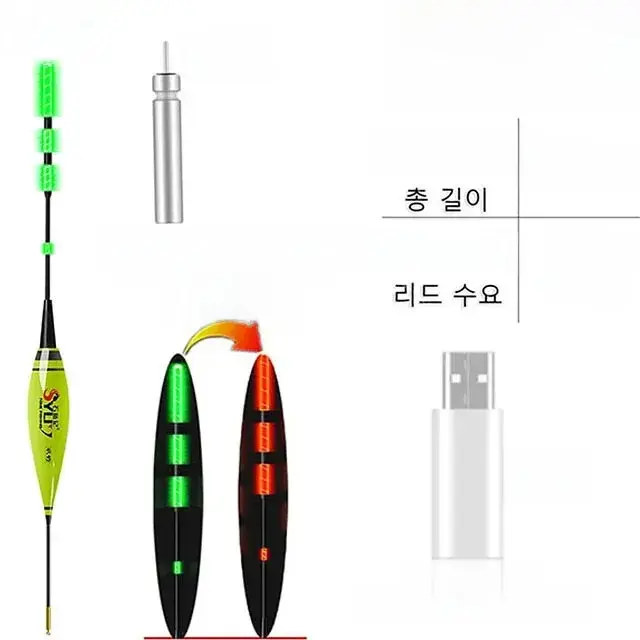 Nuevo Set De Flotadores De Pesca 2024 LED Inteligente Electrónico Luminoso 3g-20g Sensing De Gravedad Para Pesca De Invierno Y Verano - 1