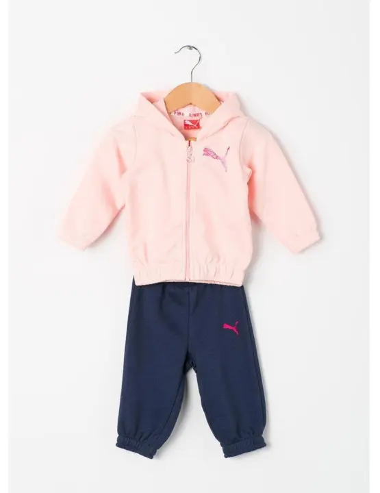 Chándal Infantil Puma Rosa - Sudaderas Deporte Capucha Niña - 1