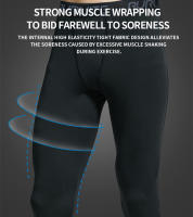 Pantalones De Entrenamiento Para Hombres Fitness Four Seasons Alta Elasticidad Secado Rápido Deporte Base Correr Baloncesto - details 2