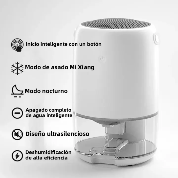 Deshumidificador 1100ML Silencioso Para El Hogar Pequeño Uso Interior Secador De Aire Purificador De Ambiente Para Dormitorio 220V - 1