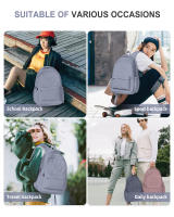 Mochila De Viaje Resistente Al Agua Para Hombres Y Mujeres Mochila Casual Ligera Para Estudiantes Y Oficina Con Compartimento Para Portátil Para Deportes - details 6