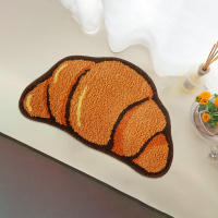 Carpetas LAKEA En Forma De Croissant Para Sala De Baño Alfombra De Panecillo Suave Cálida Decoración Anti-derrapante Para El Hogar - details 3