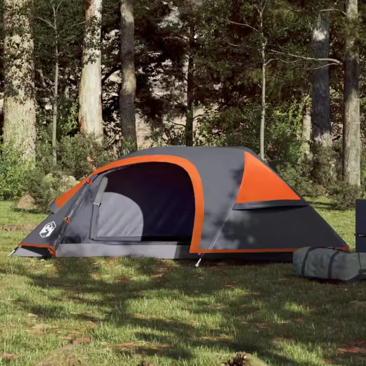 vidaXL Tienda de campaña iglú para 1 persona impermeable naranja - 1
