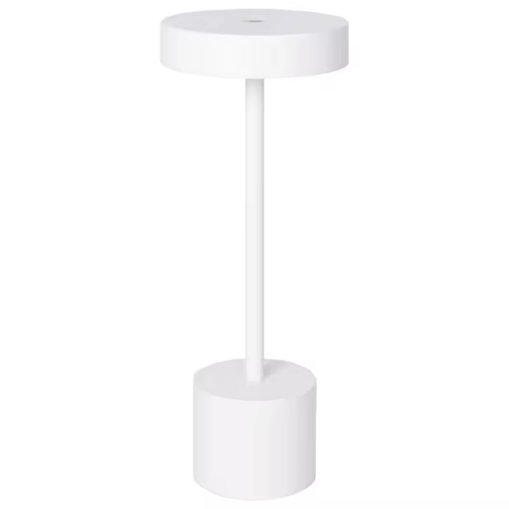 CANDY Lámpara de mesa IP54 1x2W LED 230lm 3000K Al.30xP.11,8cm Blanco, con cargador y cable USB - 1