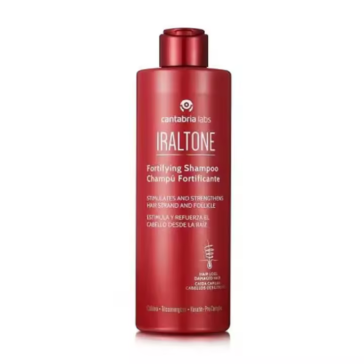 Iraltone Champu Fortificante 400ml. Estimula y Refuerza el Cabello Desde la Raíz - Fortalece Desde la Raíz - Estimula Crecimiento - Repara y Protege - Textura Cremosa - 1