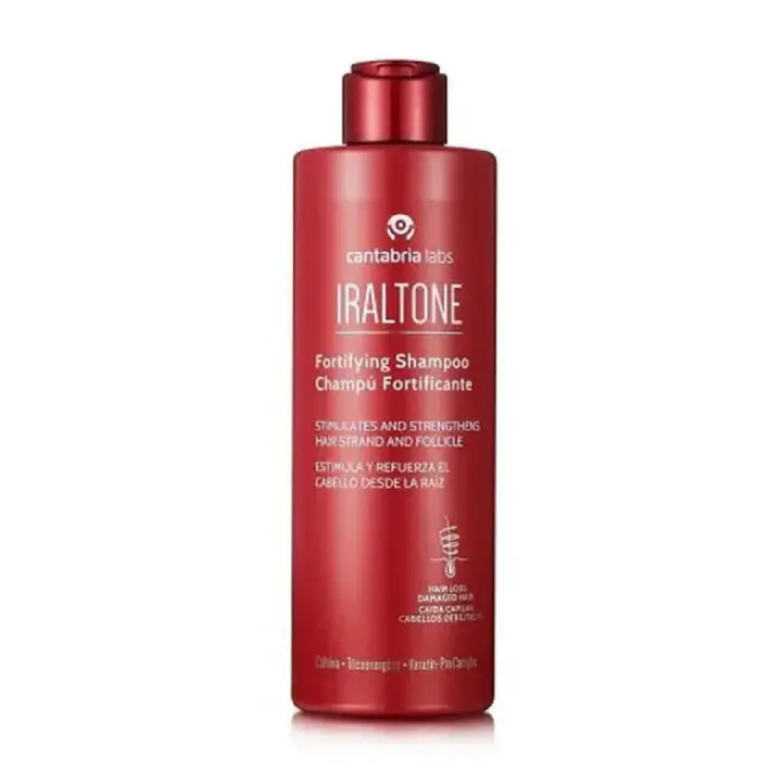 Iraltone Champu Fortificante 400ml. Estimula y Refuerza el Cabello Desde la Raíz - Fortalece Desde la Raíz - Estimula Crecimiento - Repara y Protege - Textura Cremosa - 1
