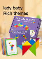 Puzzle De Madera 3D Con Patrón Animal Juego Educativo Montessori Para Niños Juguetes De Tangram Coloridos Regalo Para Niños - details 16