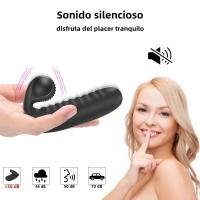 Vibrador Para Mujer Con 2 Dedos Estimulador De Clítoris Y Punto G Masajeador Vaginal Orgasmo Lezariano Masturbador Erótico De Silicona Médica - details 4